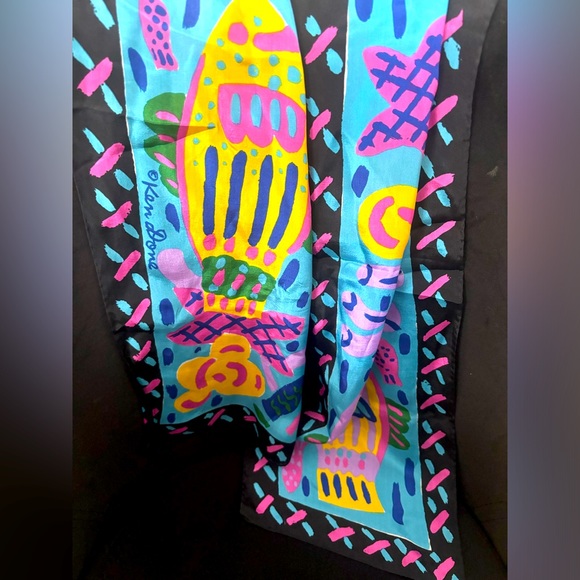 Ken Done Silk Scarf - Picture 1 of 3